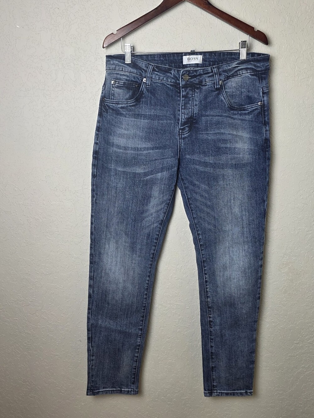 BOSS Hugo Boss Phoenix Men's Jeans Cotton Slim Fit Medium Wash Size 34
